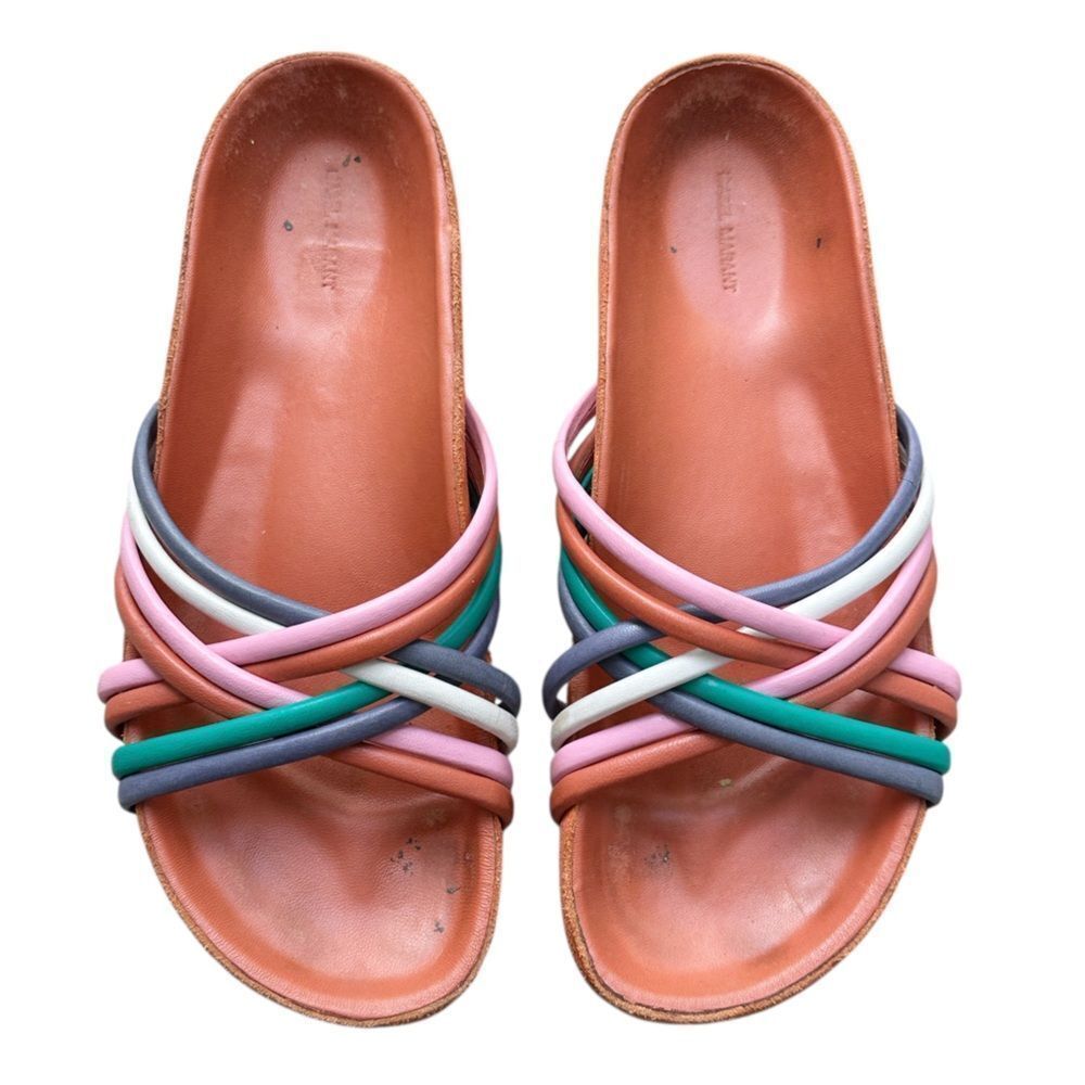Isabel Marant Slide Sandal Hellya Strappy Size 38/8 - Picture 6 of 11